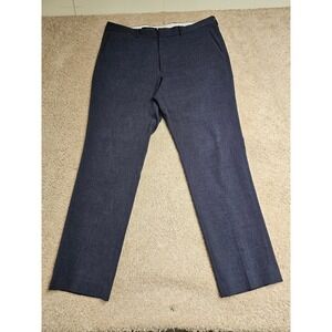 Bluffworks Presidio Regular Fit Navy Blue Heather Travel Dress Pants 36x32 Mens